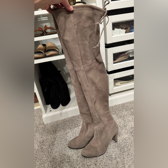 Stuart Weitzman Highland Boot Grey 8.5 - Picture 1 of 9